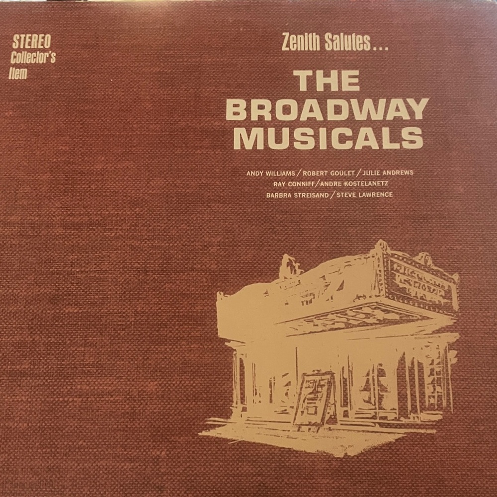 Zenith Broadway Musicals Vinyl with Gold Text